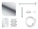 Душевая система с изливом и термостатом CORSAN ANGO 30 CHROME + BOX скрытого монтажа (ZA30TCHW)