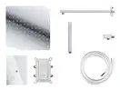 Душевая система с термостатом CORSAN ANGO 30 CHROME + BOX скрытого монтажа (ZA30TCH)