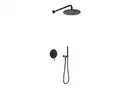 Душевая система KOHLMAN AXEL 30 BLACK + BOX скрытого монтажа (QW210ABR30)