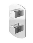 Душевая система с термостатом KOHLMAN FOXAL 25 CHROME + BOX скрытого монтажа (QW432FR25)
