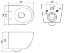 Подвесной унитаз MEXEN LENA SHINY AIAX (MEX-30224091)
