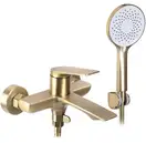 Смеситель для ванны и душа REA  AVALON BRUSHED GOLD настенный с изливом (REA-B2707)