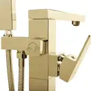 Смеситель для ванны REA TERY GOLD золотой напольный (REA-B5306)