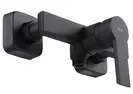 Смеситель для ванны и душа REA ARGUS BLACK MATT черный настенный без излива (REA-B6406)