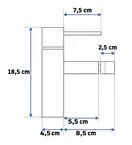 Смеситель для биде REA TESS BRUSHED GOLD матовое золото (REA-B7010)