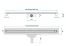 Rea Neox 60 Slim PRO BLACK Трап для душу, чорний (REA-G2700)