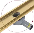 Rea NEOX 80 PRO Трап для душу, матове золото (REA-G2703)