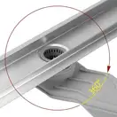Rea Neox 70 Superflow Трап для душу, матова сталь (REA-G2706)