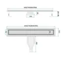 Rea Neox 70 Superflow Трап для душу, матова сталь (REA-G2706)