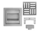 Трап для душа REA CROSS 15x15 NICKIEL BRUSHED (REA-G6201)