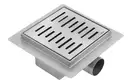 Трап для душа REA LINE 15x15 NICKIEL BRUSHED (REA-G6205)