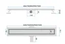 Rea Neox 60 Pro Лінійний трап для душу, чорний (REA-G7801)