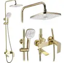 Rea Storm Gold Душовий гарнітур, золотий (REA-P9531)