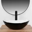 Умывальник (раковина) REA ROYAL MINI BLACK WHITE накладной (REA-U0538)