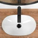 Умывальник (раковина) REA ROYAL MINI BLACK WHITE накладной (REA-U0538)