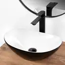 Умывальник (раковина) REA ROYAL MINI BLACK WHITE накладной (REA-U0538)