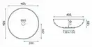 Умывальник (раковина) REA FIBO BLACK MATT накладной (REA-U3301)
