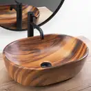 Умывальник (раковина) REA  AMELIA WOOD MATT накладной (REA-U5060)