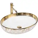 Умывальник (раковина) REA MARGOT WHITE GOLD накладной (REA-U9650)
