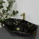 VBI Venezia Marble Black Умивальник накладний, чорний мармур (VBI-012405)
