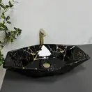 VBI Venezia Marble Black Умивальник накладний, чорний мармур (VBI-012405)