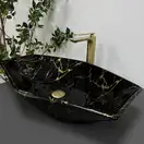 VBI Venezia Marble Black Умивальник накладний, чорний мармур (VBI-012405)
