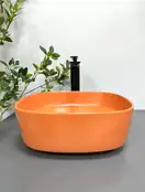 VBI Arezzo Terracotta Matt Умивальник накладний, теракотовий матовий (VBI-013204)