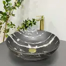 VBI AMALFI BLACK ONYX Умивальник накладний, чорний матовий (VBI-013403)