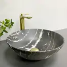 VBI AMALFI BLACK ONYX Умивальник накладний, чорний матовий (VBI-013403)