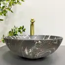 VBI AMALFI BLACK ONYX Умивальник накладний, чорний матовий (VBI-013403)