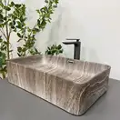 VBI ARABBA DARK STONE Умивальник накладний, темний камінь (VBI-013503)