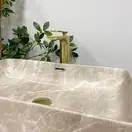VBI ARABBA M Умивальник накладний, BEIGE STONE (VBI-013504)