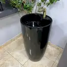 VBI Agriento Black Glossy Умивальник напольний, чорний (VBI-019005)