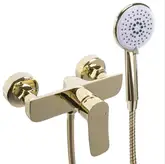 Смеситель для ванны и душа REA DART GOLD настенный без излива (REA-B5653)