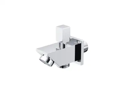 Душевая система с изливом и термостатом CORSAN ANGO 25 CHROME + BOX скрытого монтажа (ZA25TCHW)