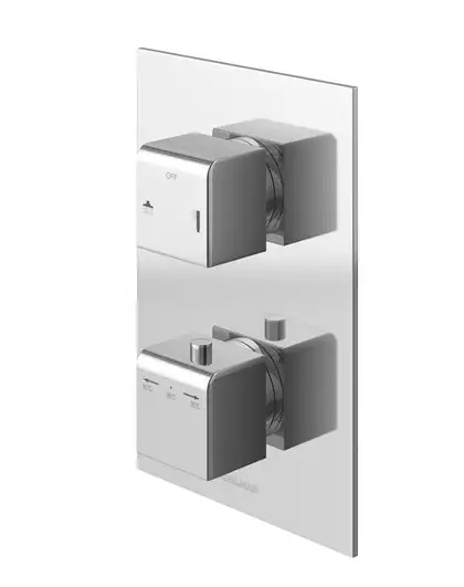 Душевая система с термостатом KOHLMAN EXCELENT 25 CHROME + BOX скрытого монтажа (QW432HQ25)