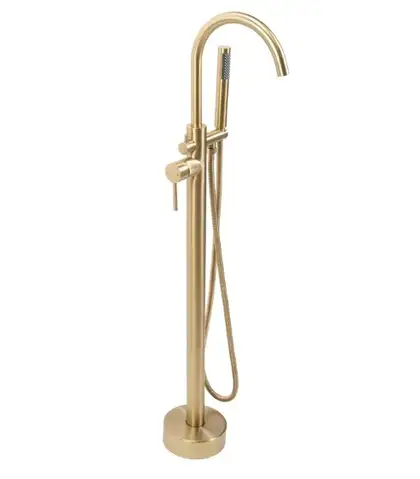 Смеситель для ванны REA MONO BRUSHED GOLD напольный (REA-B2716) Смеситель для ванны REA MONO BRUSHED GOLD напольный (REA-B2716)
