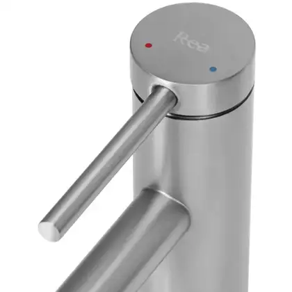 Смеситель для раковины (умывальника) REA FOSS NICKEL BRUSHED никель низкий (REA-B5315)