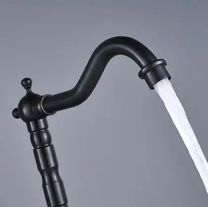 Смеситель для кухни REA RUSTICO BLACK черный (REA-B5520)