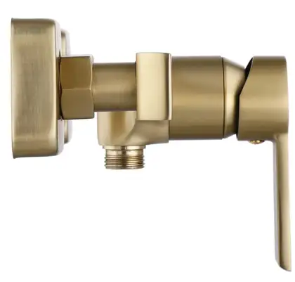 Смеситель для ванны и душа REA ARGUS BRUSHED GOLD настенный без излива (REA-B6413)