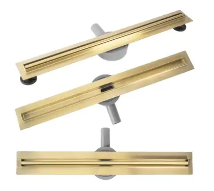 Трап для душа REA NEOX 60 SLIM PRO BRUSHED GOLD матовое золото (REA-G2713)