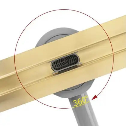 Трап для душа REA NEOX 60 SLIM PRO BRUSHED GOLD матовое золото (REA-G2713)