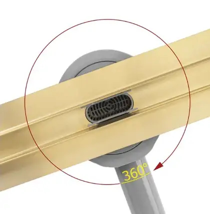 Rea Neox 80 Pro Gold Трап для душу, золотий (REA-G2719)