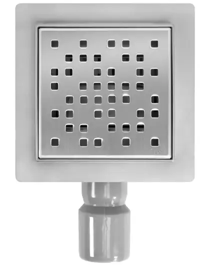 Трап для душа REA DOTS 12x12 NICKIEL BRUSHED (REA-G6202)