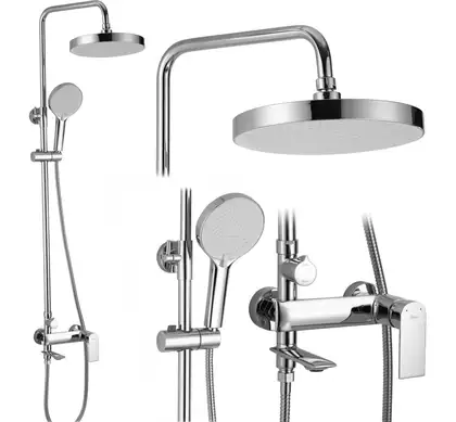 Душевой гарнитур REA VENETA CHROME хром с изливом (REA-P7843) Душевой гарнитур REA VENETA CHROME хром с изливом (REA-P7843)