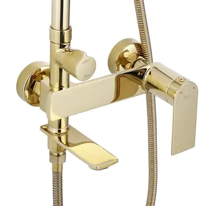 Rea Storm Gold Душовий гарнітур, золотий (REA-P9531)