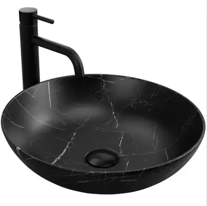 Умывальник (раковина) REA FIBO BLACK MATT накладной (REA-U3301)
