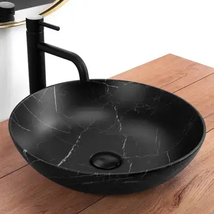 Умывальник (раковина) REA FIBO BLACK MATT накладной (REA-U3301)
