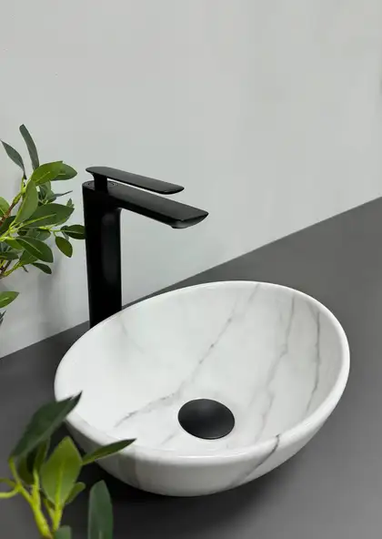 VBI Parma S Marble Nature Glossy Умивальник, глянцевий (VBI-011002) VBI Parma S Marble Nature Glossy Умивальник, глянцевий (VBI-011002)
