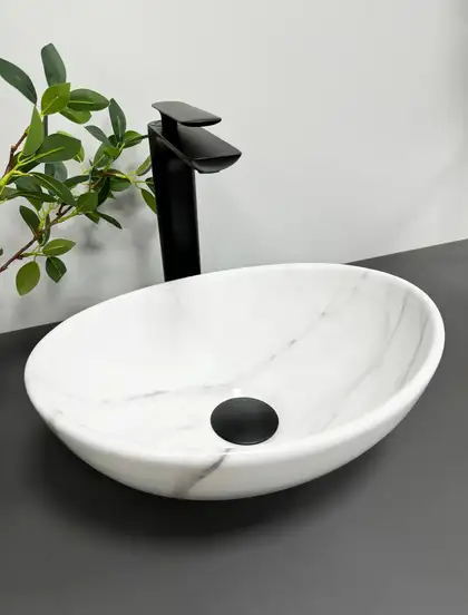 VBI Parma S Marble Nature Glossy Умивальник, глянцевий (VBI-011002) VBI Parma S Marble Nature Glossy Умивальник, глянцевий (VBI-011002)